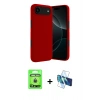 MARSİLYAN™- iPhone 17 Air Kılıf Kozmos Yansıma Özel Seri - Siyah 3D Antistatik Cam Ekran Koruyucu + Raze Metal Kamera Lens - GD