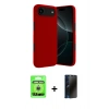 MARSİLYAN™- iPhone 17 Air Kılıf Kozmos Yansıma Özel Seri - Siyah 3D Antistatik Hayalet Cam Ekran Koruyucu + Raze Metal Kamera Lens - GS