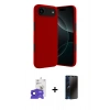 MARSİLYAN™- iPhone 17 Air Kılıf Kozmos Yansıma Özel Seri - Siyah 3D Antistatik Hayalet Cam Ekran Koruyucu + Bilvis Titan Kamera Lens - LT