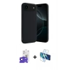 MARSİLYAN™- iPhone 17 Air Kılıf Kozmos Yansıma Özel Seri - Siyah 3D Antistatik Seramik Nano Ekran Koruyucu + Bilvis Titan Kamera Lens - LT