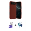 MARSİLYAN™- iPhone 17 Air Kılıf Kozmos Yansıma Özel Seri - Siyah 3D Antistatik Seramik Nano Ekran Koruyucu + Bilvis Titan Kamera Lens - SH