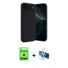MARSİLYAN™- iPhone 17 Air Kılıf Kozmos Yansıma Özel Seri - Siyah 3D Antistatik Seramik Nano Ekran Koruyucu + Raze Metal Kamera Lens - GD