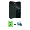 MARSİLYAN™- iPhone 17 Air Kılıf Kozmos Yansıma Özel Seri - Siyah 3D Antistatik Seramik Nano Ekran Koruyucu + Raze Metal Kamera Lens - GS