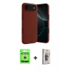 MARSİLYAN™- iPhone 17 Air Kılıf Kozmos Yansıma Özel Seri - Siyah Bilvis 3D Cam Ekran Koruyucu + Raze Metal Kamera Lens - GS