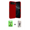 MARSİLYAN™- iPhone 17 Air Kılıf Kozmos Yansıma Özel Seri - Siyah Bilvis 3D Cam Ekran Koruyucu + Raze Metal Kamera Lens - MI