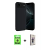 MARSİLYAN™- iPhone 17 Air Kılıf Kozmos Yansıma Özel Seri - Siyah Bilvis 3D Cam Ekran Koruyucu + Raze Metal Kamera Lens - SH