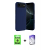 MARSİLYAN™- iPhone 17 Air Kılıf Kozmos Yansıma Özel Seri - Siyah Bilvis 5in1 3D Magic Cam Ekran Koruyucu + Siyah Raze Metal Kamera Lens