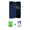 MARSİLYAN™- iPhone 17 Air Kılıf Kozmos Yansıma Özel Seri - Siyah Bilvis 5in1 3D Magic Cam Ekran Koruyucu + Raze Metal Kamera Lens - GS
