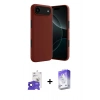 MARSİLYAN™- iPhone 17 Air Kılıf Kozmos Yansıma Özel Seri - Siyah Bilvis 5in1 3D Magic Cam Ekran Koruyucu + Siyah Bilvis Titan Kamera Lens