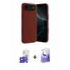 MARSİLYAN™- iPhone 17 Air Kılıf Kozmos Yansıma Özel Seri - Siyah Bilvis 5in1 5D Magic Hayalet Cam Ekran Koruyucu + Lacivert Bilvis Titan Kamera Lens