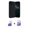 MARSİLYAN™- iPhone 17 Air Kılıf Kozmos Yansıma Özel Seri - Siyah Bilvis 5in1 5D Magic Hayalet Cam Ekran Koruyucu + Lacivert Bilvis Titan Kamera Lens