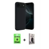 MARSİLYAN™- iPhone 17 Air Kılıf Kozmos Yansıma Özel Seri - Siyah Bilvis Hayalet Cam Ekran Koruyucu + Raze Metal Kamera Lens - MI