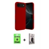 MARSİLYAN™- iPhone 17 Air Kılıf Kozmos Yansıma Özel Seri - Siyah Bilvis Hayalet Cam Ekran Koruyucu + Raze Metal Kamera Lens - MI