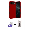 MARSİLYAN™- iPhone 17 Air Kılıf Kozmos Yansıma Özel Seri - Siyah Bilvis Hayalet Cam Ekran Koruyucu + Bilvis Titan Kamera Lens - SH