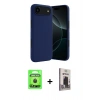 MARSİLYAN™- iPhone 17 Air Kılıf Kozmos Yansıma Özel Seri - Siyah Bilvis Hayalet Cam Ekran Koruyucu + Raze Metal Kamera Lens - SH