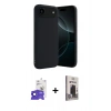 MARSİLYAN™- iPhone 17 Air Kılıf Kozmos Yansıma Özel Seri - Siyah Bilvis Hayalet Cam Ekran Koruyucu + Bilvis Titan Kamera Lens - SH