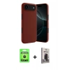 MARSİLYAN™- iPhone 17 Air Kılıf Kozmos Yansıma Özel Seri - Siyah Bilvis Hayalet Cam Ekran Koruyucu + Raze Metal Kamera Lens - SH