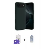 MARSİLYAN™- iPhone 17 Air Kılıf Kozmos Yansıma Özel Seri - Siyah Joko Magic 5D Cam + Bilvis Titan Kamera Lens - GD
