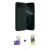 MARSİLYAN™- iPhone 17 Air Kılıf Kozmos Yansıma Özel Seri - Siyah Joko Magic 5D Hayalet Cam + Bilvis Titan Kamera Lens - SH