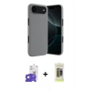 MARSİLYAN™- iPhone 17 Air Kılıf Kozmos Yansıma Özel Seri - Siyah Joko Magic 5D Hayalet Cam + Bilvis Titan Kamera Lens - GS