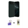 MARSİLYAN™- iPhone 17 Air Kılıf Kozmos Yansıma Özel Seri - Siyah Joko Magic 5D Hayalet Cam + Bilvis Titan Kamera Lens - GS