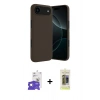 MARSİLYAN™- iPhone 17 Air Kılıf Kozmos Yansıma Özel Seri - Siyah Joko Magic 5D Hayalet Cam + Bilvis Titan Kamera Lens - GS