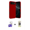 MARSİLYAN™- iPhone 17 Air Kılıf Kozmos Yansıma Özel Seri - Siyah Joko Magic 5D Hayalet Cam + Bilvis Titan Kamera Lens - LT