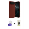 MARSİLYAN™- iPhone 17 Air Kılıf Kozmos Yansıma Özel Seri - Siyah Joko Magic 5D Hayalet Cam + Bilvis Titan Kamera Lens - SH