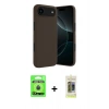 MARSİLYAN™- iPhone 17 Air Kılıf Kozmos Yansıma Özel Seri - Siyah Joko Magic 5D Hayalet Cam + Raze Metal Kamera Lens - MI