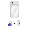 MARSİLYAN™- iPhone 17 Air Kılıf Kutup Klasik Serisi - Şeffaf Pasifik Cam Ekran Koruyucu + Bilvis Titan Kamera Lens - LT