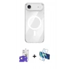MARSİLYAN™- iPhone 17 Air Kılıf Kutup Klasik Serisi - Siyah 3D Antistatik Seramik Nano Ekran Koruyucu + Bilvis Titan Kamera Lens - GD