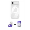 MARSİLYAN™- iPhone 17 Air Kılıf Kutup Klasik Serisi - Siyah Bilvis 5in1 3D Magic Cam Ekran Koruyucu + Bilvis Titan Kamera Lens - GS