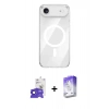 MARSİLYAN™- iPhone 17 Air Kılıf Kutup Klasik Serisi - Siyah Bilvis 5in1 3D Magic Cam Ekran Koruyucu + Bilvis Titan Kamera Lens - SH
