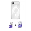 MARSİLYAN™- iPhone 17 Air Kılıf Kutup Klasik Serisi - Siyah Bilvis 5in1 5D Magic Hayalet Cam Ekran Koruyucu + Bilvis Titan Kamera Lens - GS