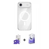 MARSİLYAN™- iPhone 17 Air Kılıf Kutup Klasik Serisi - Siyah Bilvis 5in1 5D Magic Hayalet Cam Ekran Koruyucu + Bilvis Titan Kamera Lens - SH