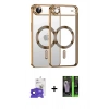 MARSİLYAN™- iPhone 17 Air Kılıf Nova Işık Özel Seri - Şeffaf 360 Full Body Arka Koruyucu + Bilvis Titan Kamera Lens - LT