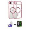 MARSİLYAN™- iPhone 17 Air Kılıf Nova Işık Özel Seri - Şeffaf 360 Full Body Arka Koruyucu + Bilvis Titan Kamera Lens - LT