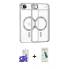 MARSİLYAN™- iPhone 17 Air Kılıf Nova Işık Özel Seri - Şeffaf Pasifik Cam Ekran Koruyucu + Bilvis Titan Kamera Lens - GS