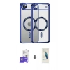 MARSİLYAN™- iPhone 17 Air Kılıf Nova Işık Özel Seri - Şeffaf Pasifik Cam Ekran Koruyucu + Bilvis Titan Kamera Lens - GD