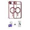 MARSİLYAN™- iPhone 17 Air Kılıf Nova Işık Özel Seri - Şeffaf Pasifik Cam Ekran Koruyucu + Bilvis Titan Kamera Lens - GD