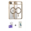 MARSİLYAN™- iPhone 17 Air Kılıf Nova Işık Özel Seri - Şeffaf Pasifik Cam Ekran Koruyucu + Bilvis Titan Kamera Lens - GD