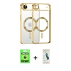 MARSİLYAN™- iPhone 17 Air Kılıf Nova Işık Özel Seri - Şeffaf Pasifik Cam Ekran Koruyucu + Raze Metal Kamera Lens - GD