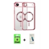 MARSİLYAN™- iPhone 17 Air Kılıf Nova Işık Özel Seri - Şeffaf Pasifik Cam Ekran Koruyucu + Raze Metal Kamera Lens - GD
