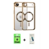 MARSİLYAN™- iPhone 17 Air Kılıf Nova Işık Özel Seri - Şeffaf Pasifik Cam Ekran Koruyucu + Raze Metal Kamera Lens - MI