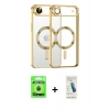 MARSİLYAN™- iPhone 17 Air Kılıf Nova Işık Özel Seri - Şeffaf Pasifik Cam Ekran Koruyucu + Raze Metal Kamera Lens - MI
