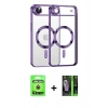 MARSİLYAN™- iPhone 17 Air Kılıf Nova Işık Özel Seri - Siyah 360 Mat Full Body Arka Koruyucu + Raze Metal Kamera Lens - GD