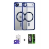 MARSİLYAN™- iPhone 17 Air Kılıf Nova Işık Özel Seri - Siyah 360 Mat Full Body Arka Koruyucu + Bilvis Titan Kamera Lens - LT