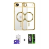 MARSİLYAN™- iPhone 17 Air Kılıf Nova Işık Özel Seri - Siyah 360 Mat Full Body Arka Koruyucu + Bilvis Titan Kamera Lens - LT