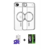 MARSİLYAN™- iPhone 17 Air Kılıf Nova Işık Özel Seri - Siyah 360 Mat Full Body Arka Koruyucu + Bilvis Titan Kamera Lens - LT