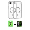 MARSİLYAN™- iPhone 17 Air Kılıf Nova Işık Özel Seri - Siyah 360 Mat Full Body Arka Koruyucu + Raze Metal Kamera Lens - MI